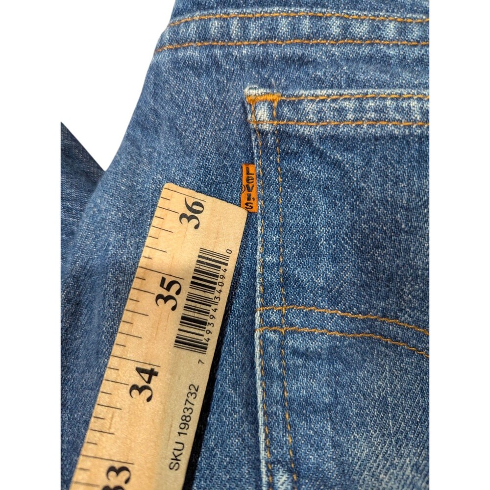 Vintage Levis 505 Orange Tab Jeans Mens 33x24 Straight Leg USA 90s READ - Picture 4 of 14